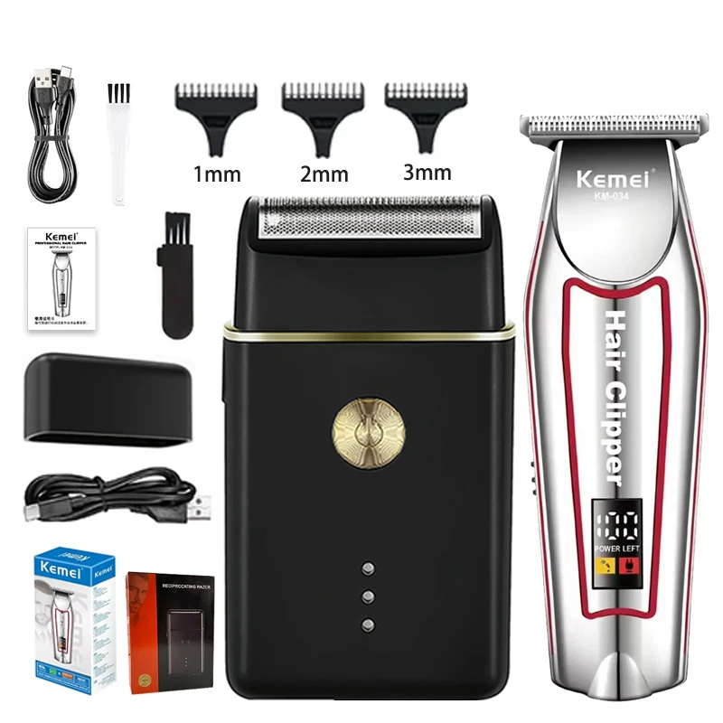 USB Charging Hair Clippers Rechargeable Electric Trimmer Men's Shaver Cordless Cutting Machine Beard Trimmer,KM-034,RQ-8018,Kit
USB Charging Hair Clippers Rechargeable Electric Trimmer Men's Shaver Cordless Cutting Machine Beard Trimmer,KM-034,RQ-8018,Kit