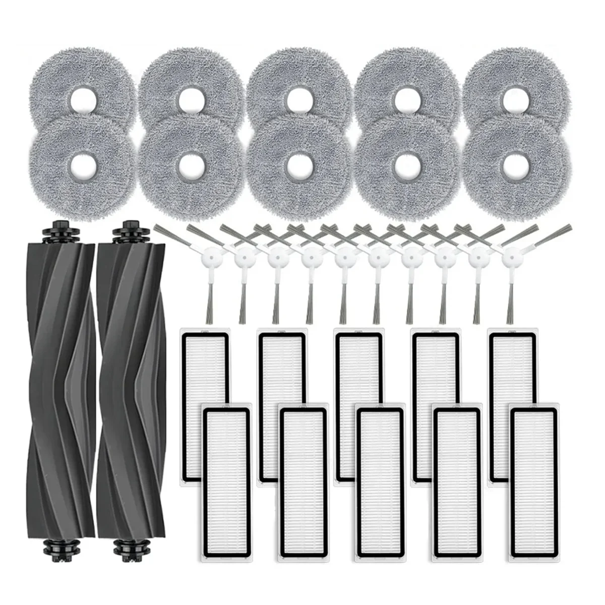 32PCS for Dreame Bot L10 Prime / L10S Pro Vacuum Cleaner Replacement Spare Parts Main Side Brush Hepa Filter Mop Cloth
32PCS for Dreame Bot L10 Prime / L10S Pro Vacuum Cleaner Replacement Spare Parts Main Side Brush Hepa Filter Mop Cloth
