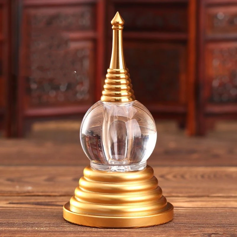 Handicraft Tibetan Mini Transparent Stupa Acrylic Tantric 11cm Spiral Stupa Engraved Buddhist Home Altars Desktop Decorative
Handicraft Tibetan Mini Transparent Stupa Acrylic Tantric 11cm Spiral Stupa Engraved Buddhist Home Altars Desktop Decorative