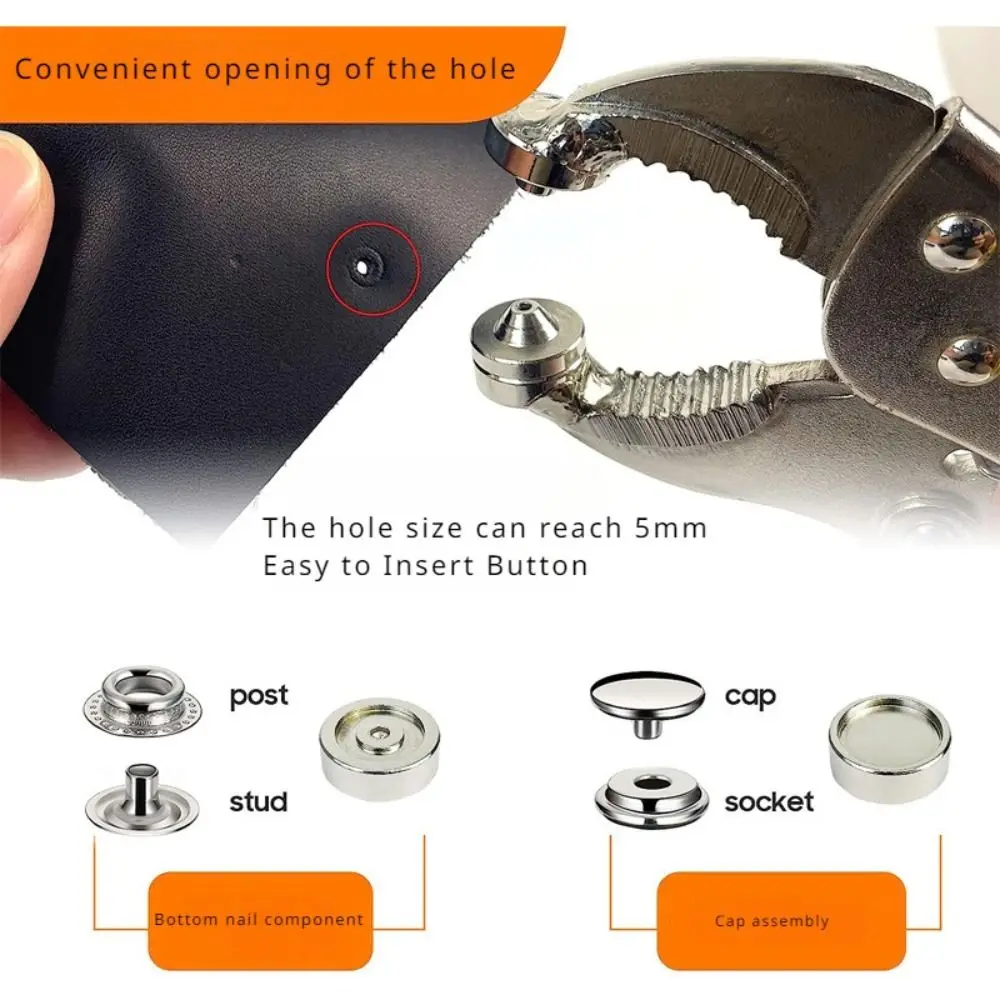 201 Stainless Steel Snap Fastener Pliers Four Fold Buckle Rust Proof Buckle Installation Tool Heavy-Duty Fixed
201 Stainless Steel Snap Fastener Pliers Four Fold Buckle Rust Proof Buckle Installation Tool Heavy-Duty Fixed