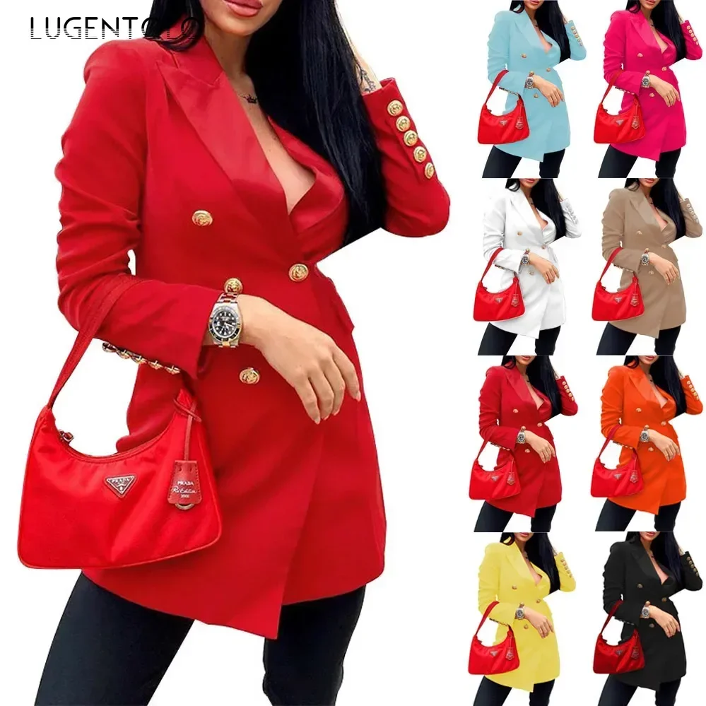 Women Casual Blazer Elegant Dress Small Coat Office Lady Slim Long Sleeve Double Breasted New Spring Autumn Thin Suit
Women Casual Blazer Elegant Dress Small Coat Office Lady Slim Long Sleeve Double Breasted New Spring Autumn Thin Suit