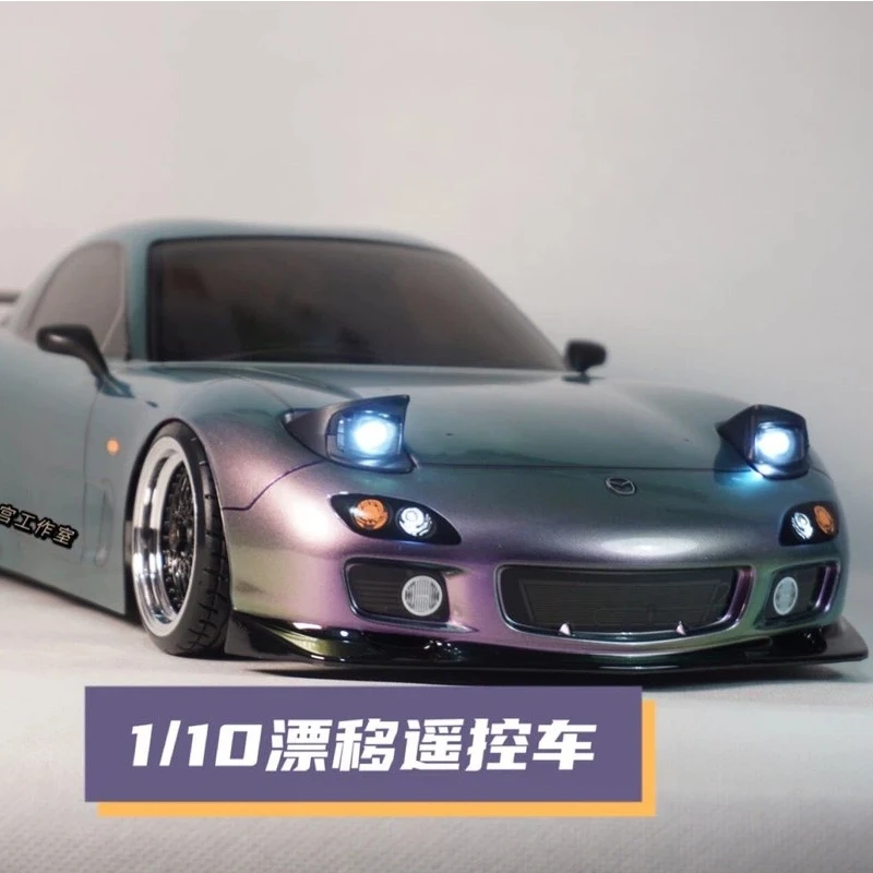 Tamiya RX7 RC Drift Car 1/10 Scale TT02 Chassis On Road Racing Vehicle With Bright LED Lights For Adult Hobby Enthusiasts
Tamiya RX7 RC Drift Car 1/10 Scale TT02 Chassis On Road Racing Vehicle With Bright LED Lights For Adult Hobby Enthusiasts