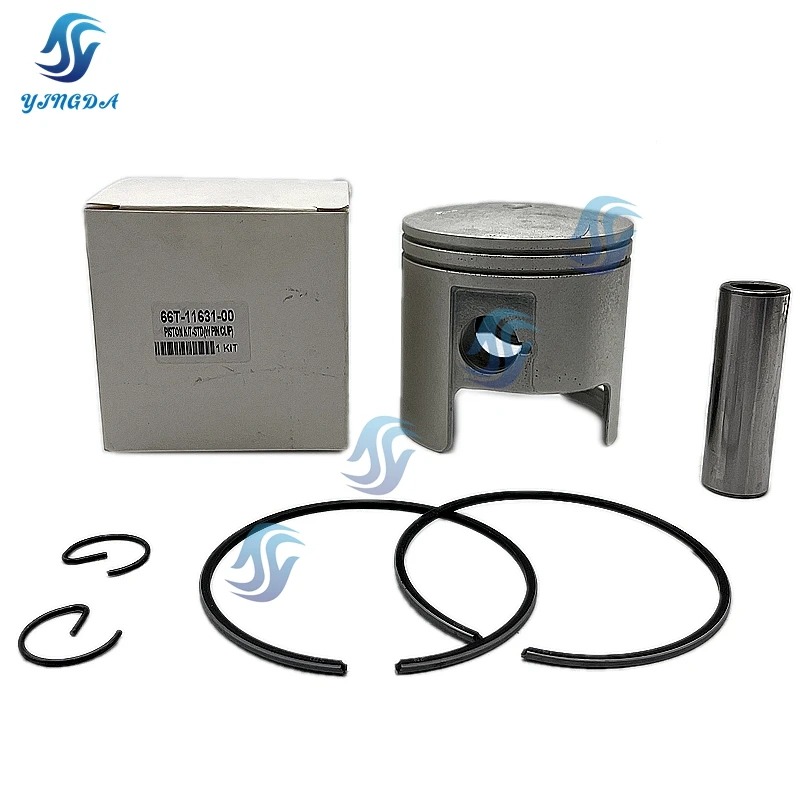 Комплект поршня и поршневых колец (стандартный) 66T-11631-00 для лодочного мотора Yamaha 2-тактный E40/40X, аксессуары для лодок
Комплект поршня и поршневых колец (стандартный) 66T-11631-00 для лодочного мотора Yamaha 2-тактный E40/40X, аксессуары для лодок