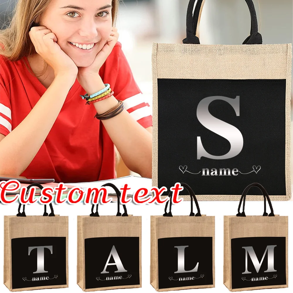 Personalized Customization Name Women's Shopping Bag Fashion Linen Handbag Grocery Shopping Customization Product
Personalized Customization Name Women's Shopping Bag Fashion Linen Handbag Grocery Shopping Customization Product