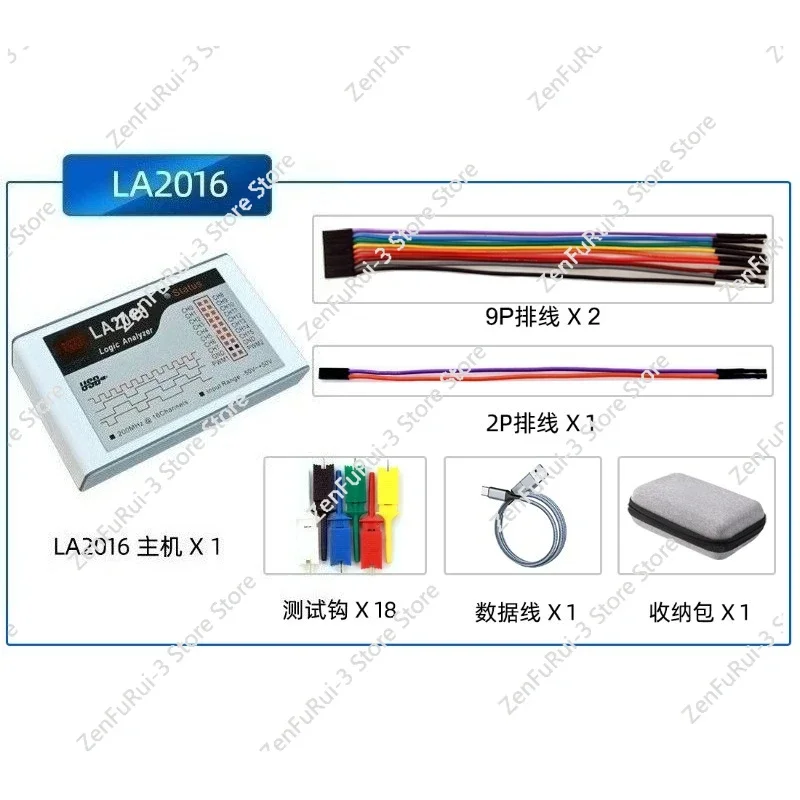 Logic analyzer LA2016 16-channel 200M sampling rate, debugging tool, protocol analysis