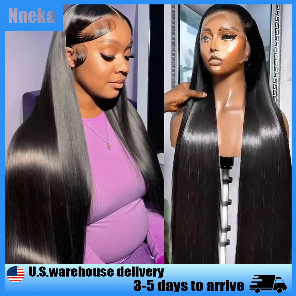 Nneka 200% Density Hd Lace Wig 13x6 Human Hair Straight 13x4 Lace Front Wig Human Hair Bone Straight Black Wig Brazilian Hair
Nneka 200% Density Hd Lace Wig 13x6 Human Hair Straight 13x4 Lace Front Wig Human Hair Bone Straight Black Wig Brazilian Hair