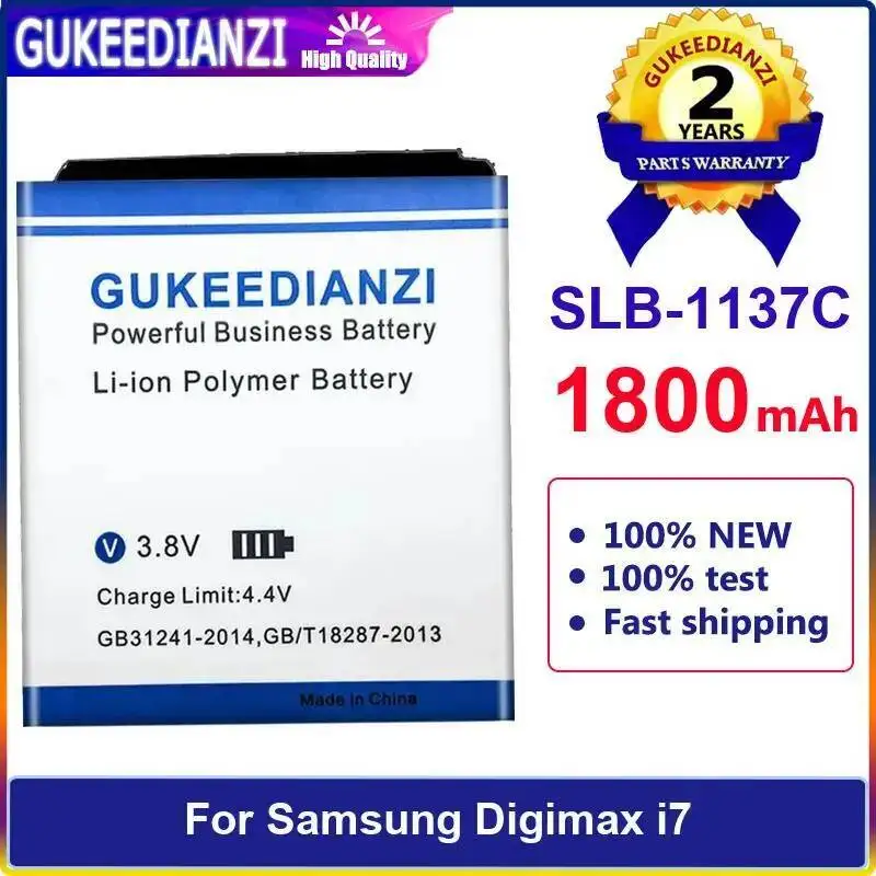 Premium Replacement Slb-1137C For Samsung Digimax I7 Environmentally Friendly Camera Battery 1800Mah
Premium Replacement Slb-1137C For Samsung Digimax I7 Environmentally Friendly Camera Battery 1800Mah