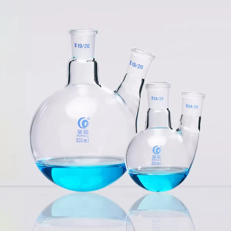 1pc 50ml-1000ml #24 Laboratory Distillation Flask Lab Straight/Oblique 2 Necks Round Bottom Glass Flasks
1pc 50ml-1000ml #24 Laboratory Distillation Flask Lab Straight/Oblique 2 Necks Round Bottom Glass Flasks