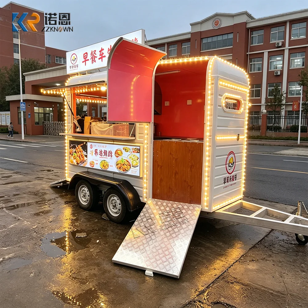 Street Mobile Kitchen Fast Food Trailer Street Concession Food Truck With Full Kitchen Equipment
Street Mobile Kitchen Fast Food Trailer Street Concession Food Truck With Full Kitchen Equipment
