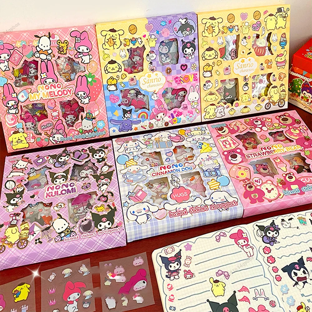 100pcs Sanrio Cartoon Sticker Pochacco Kuromi Melody Kitty Kawaii Stickers Student Stationery Supplies Birthday Gifts Wholesale
100pcs Sanrio Cartoon Sticker Pochacco Kuromi Melody Kitty Kawaii Stickers Student Stationery Supplies Birthday Gifts Wholesale