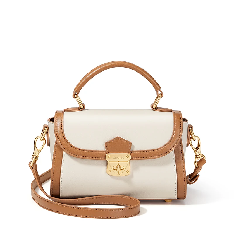 Premium Split Cowhide Leather Women's Crossbody Bag with Two-Tone Design Gold Tone Hardware Stylish Handbag for Women
Premium Split Cowhide Leather Women's Crossbody Bag with Two-Tone Design Gold Tone Hardware Stylish Handbag for Women