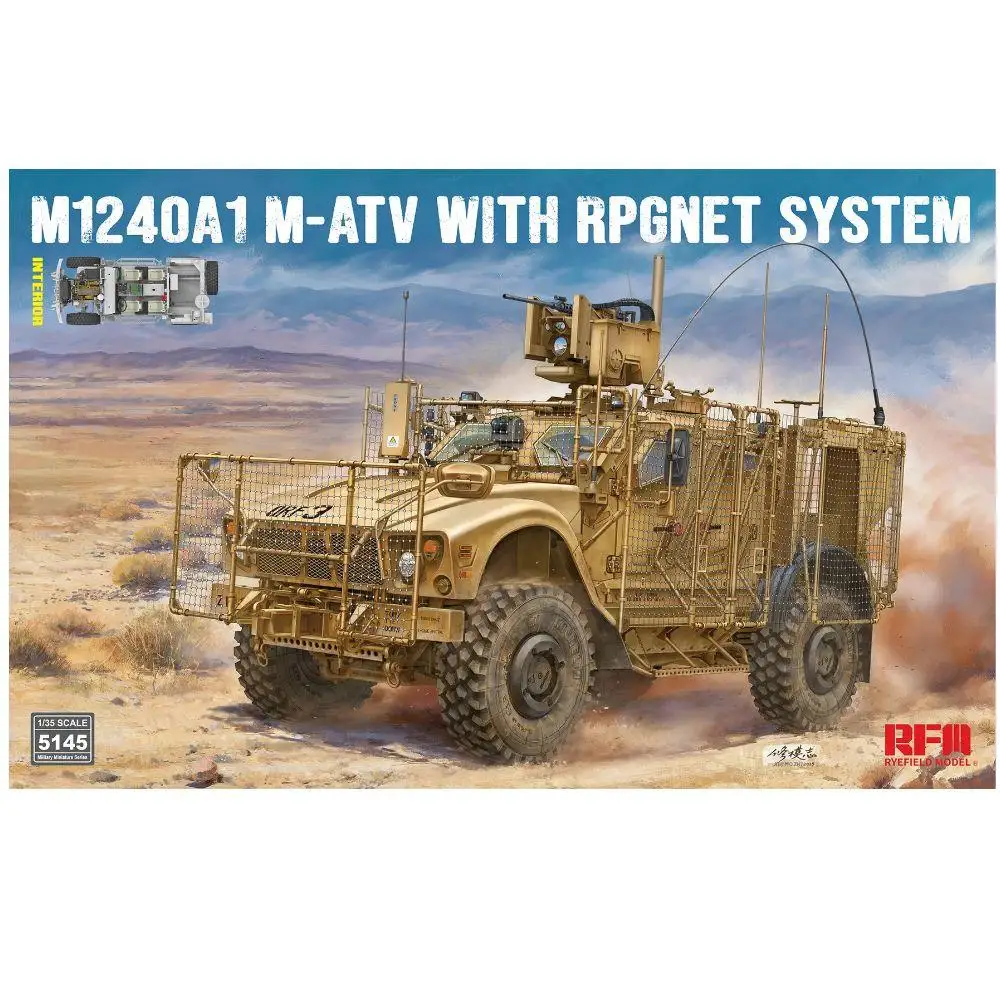 RYE FIELD 5145, вездеход US MRAP, масштаб 1/35, M1240A1 M-ATV, с системой RPGNET
RYE FIELD 5145, вездеход US MRAP, масштаб 1/35, M1240A1 M-ATV, с системой RPGNET