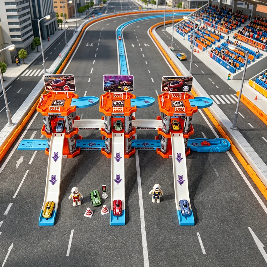 Children's large three story parking lot, toy set for rail cars, boys' car toys, suitable for boys' birthday gifts
Children's large three story parking lot, toy set for rail cars, boys' car toys, suitable for boys' birthday gifts