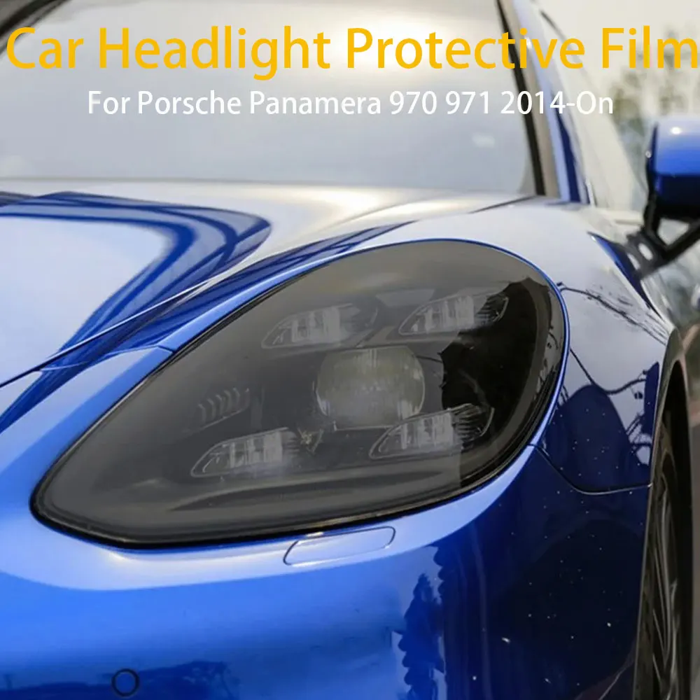Car Headlight Transparent Black Protective Film For Porsche Panamera 970 971 2014-On TPU Vinyl Sticker Accessories Anti-scratch
Car Headlight Transparent Black Protective Film For Porsche Panamera 970 971 2014-On TPU Vinyl Sticker Accessories Anti-scratch