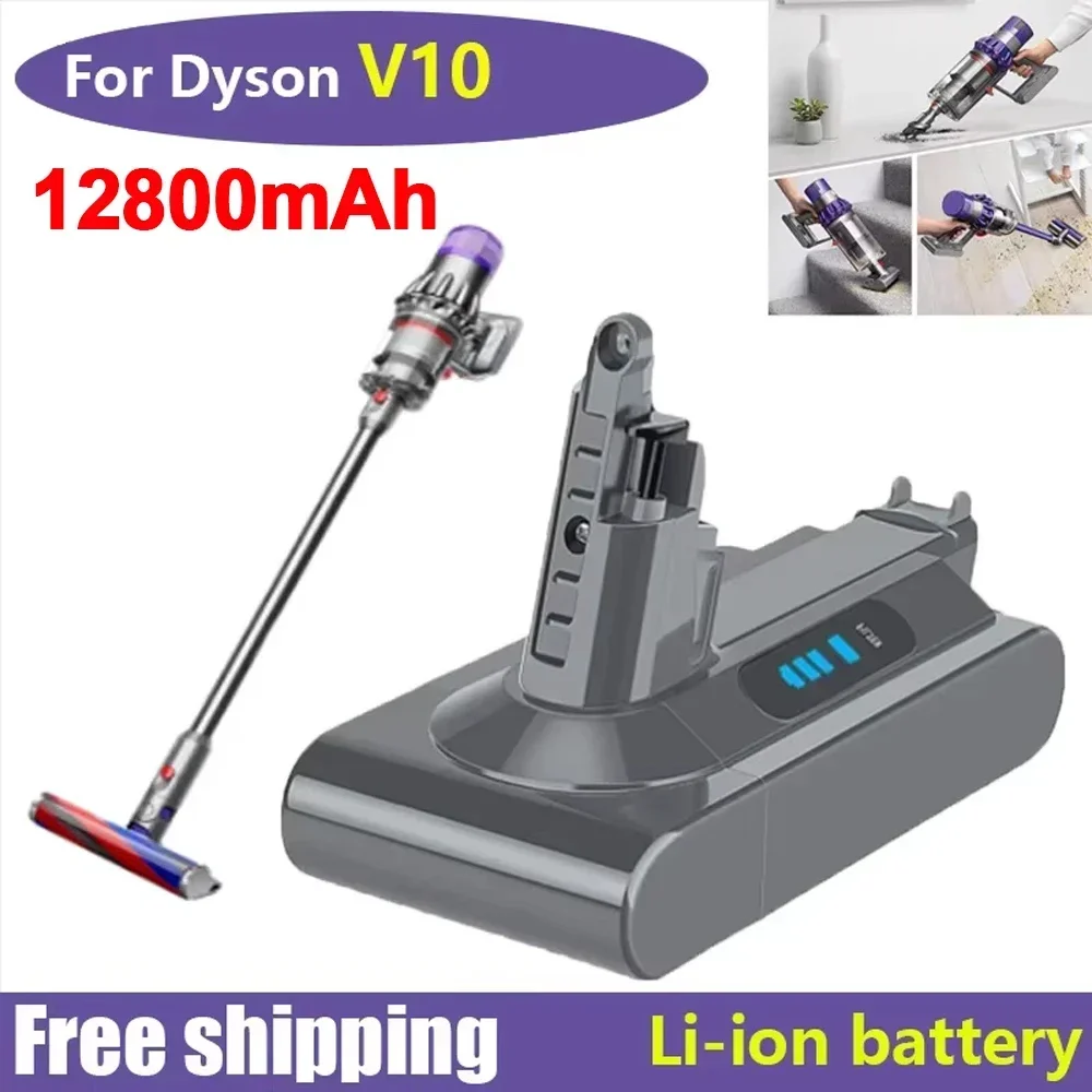 25.2V 18000mAh Replacement Battery for Dyson V10 - Fits Absolute, Cord-Free, Handheld Vacuum Cleaner Models
25.2V 18000mAh Replacement Battery for Dyson V10 - Fits Absolute, Cord-Free, Handheld Vacuum Cleaner Models