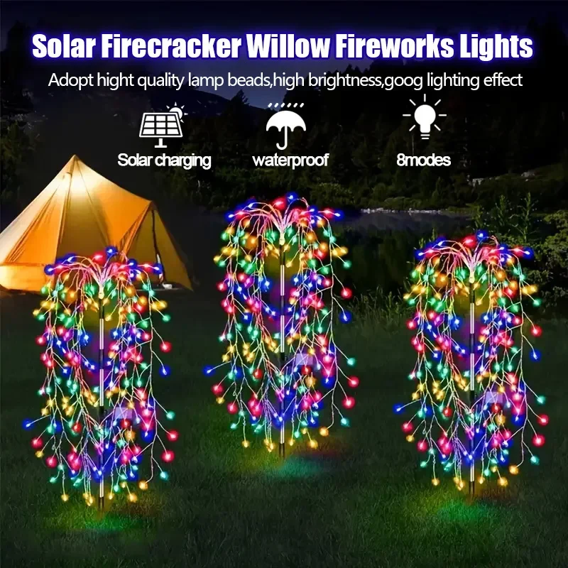 Outdoor Solar Lights String Light Warm Multicolour Solar Powered Lamp Waterproof 8 Lighting Modes Garden Terrace Path Decorative
Outdoor Solar Lights String Light Warm Multicolour Solar Powered Lamp Waterproof 8 Lighting Modes Garden Terrace Path Decorative