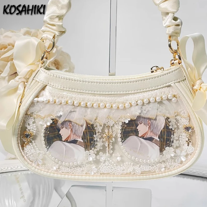 Y2k Aesthetic Fashion Chic Women's Handbags Office Lady Fairy Bow Shoulder Bag Transparent Pleated All Match Crossbody Ita Bags
Y2k Aesthetic Fashion Chic Women's Handbags Office Lady Fairy Bow Shoulder Bag Transparent Pleated All Match Crossbody Ita Bags
