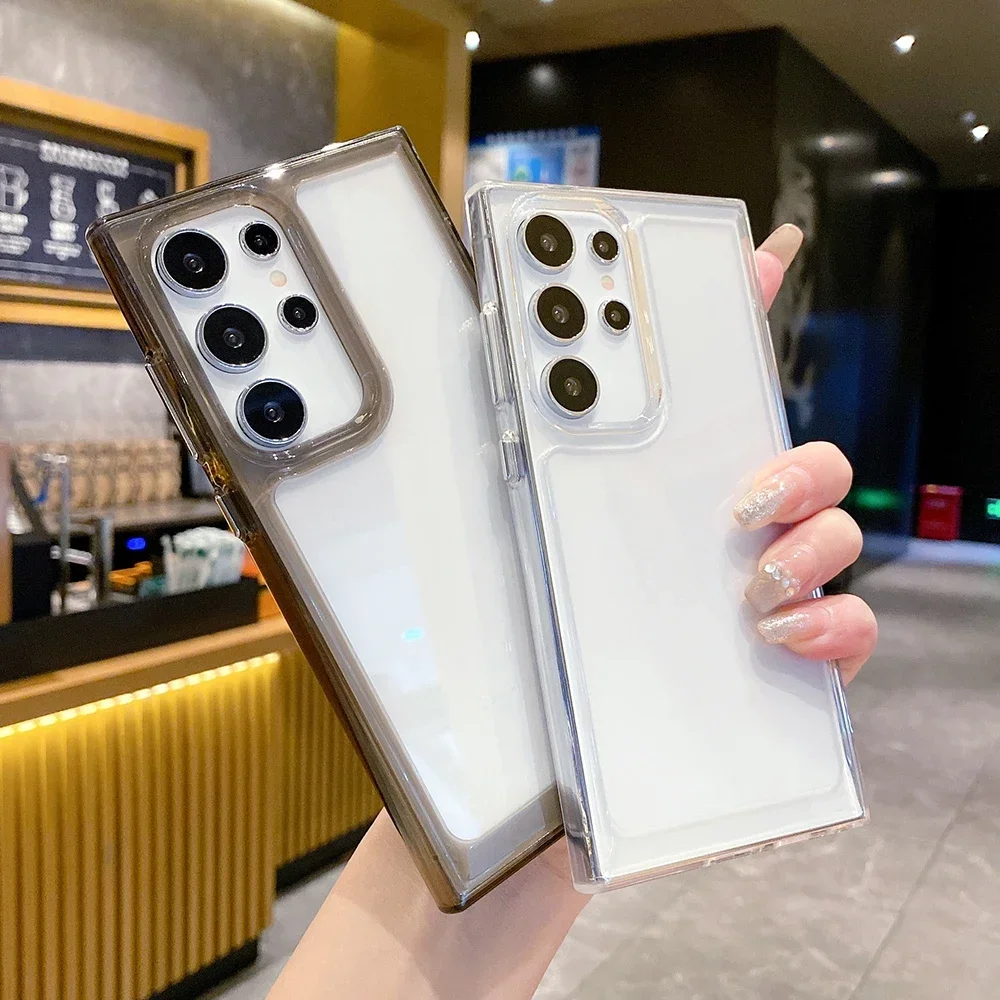 Transparent Not Yellowing Armor Phone Case for Samsung Galaxy S24 S23 S22 S21 Plus Ultra Fe Full Shockproof Acrylic Hard Cover
Transparent Not Yellowing Armor Phone Case for Samsung Galaxy S24 S23 S22 S21 Plus Ultra Fe Full Shockproof Acrylic Hard Cover
