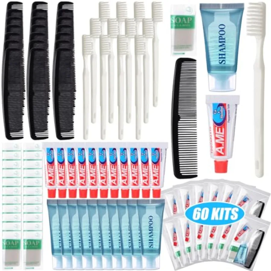 60 Pcs Basic Toiletry Set Homeless Hygiene Kits Homeless Care Package Supplies Travel Toiletry Bulk for Men Women Charity Reusa
60 Pcs Basic Toiletry Set Homeless Hygiene Kits Homeless Care Package Supplies Travel Toiletry Bulk for Men Women Charity Reusa