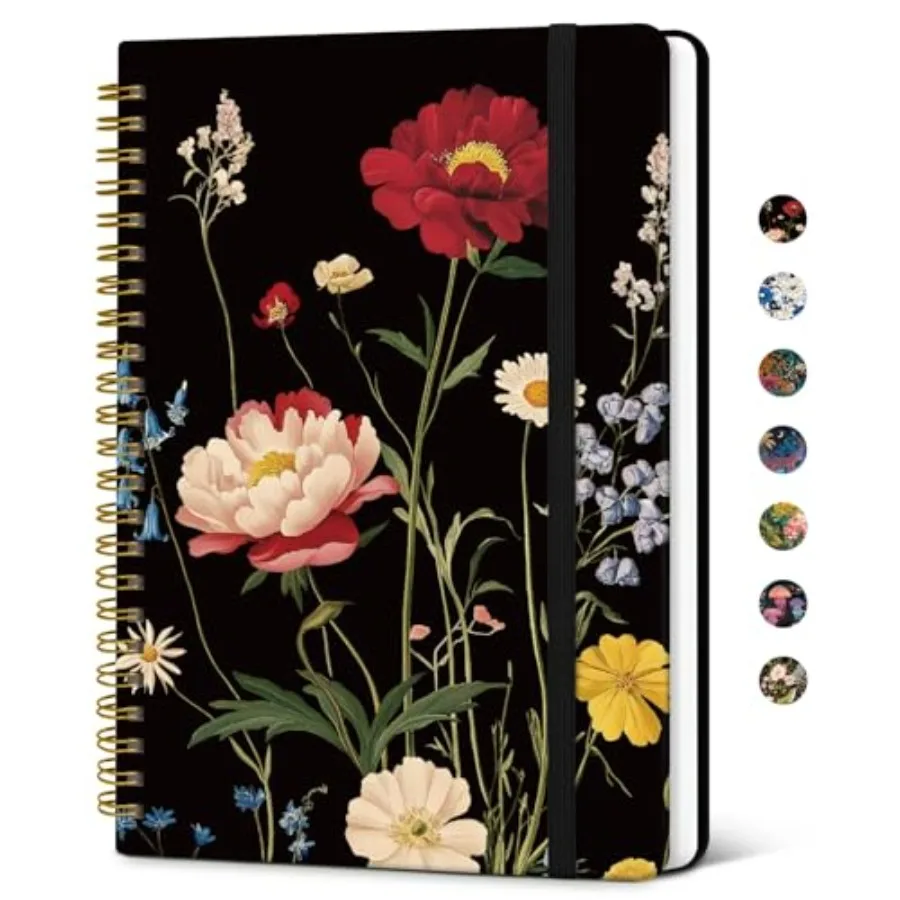 Lined Spiral Notebook Journal for Women A5 5.8" × 8.3",Cute Hardcover Notebook for Work, School and Note Taking, Pretty College
Lined Spiral Notebook Journal for Women A5 5.8" × 8.3",Cute Hardcover Notebook for Work, School and Note Taking, Pretty College