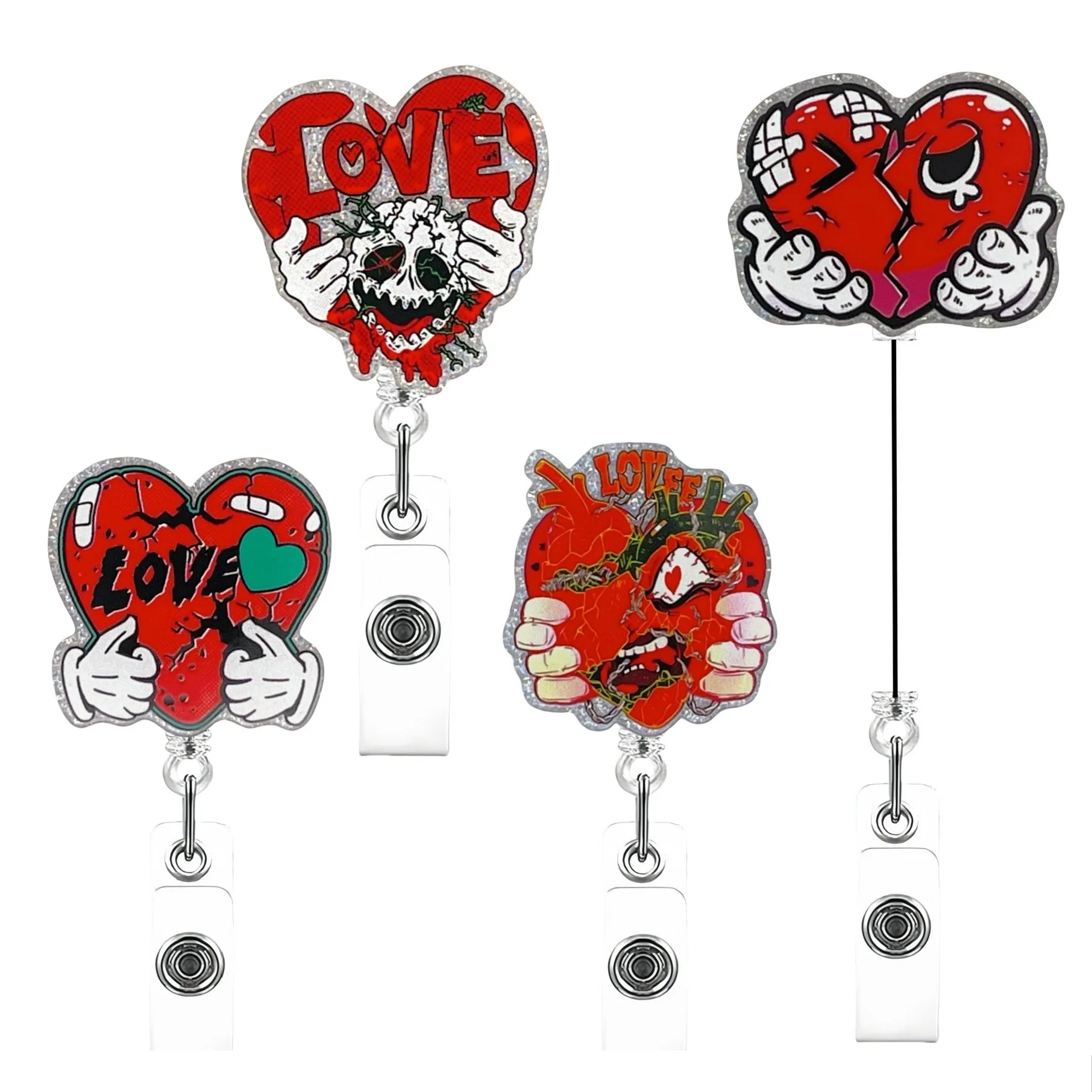 Glitter Acrylic Medicine Doctor Nurse Badge Reel Retractable Id Badge Holder With 360 Rotating Alligator Clip Name Holder
Glitter Acrylic Medicine Doctor Nurse Badge Reel Retractable Id Badge Holder With 360 Rotating Alligator Clip Name Holder