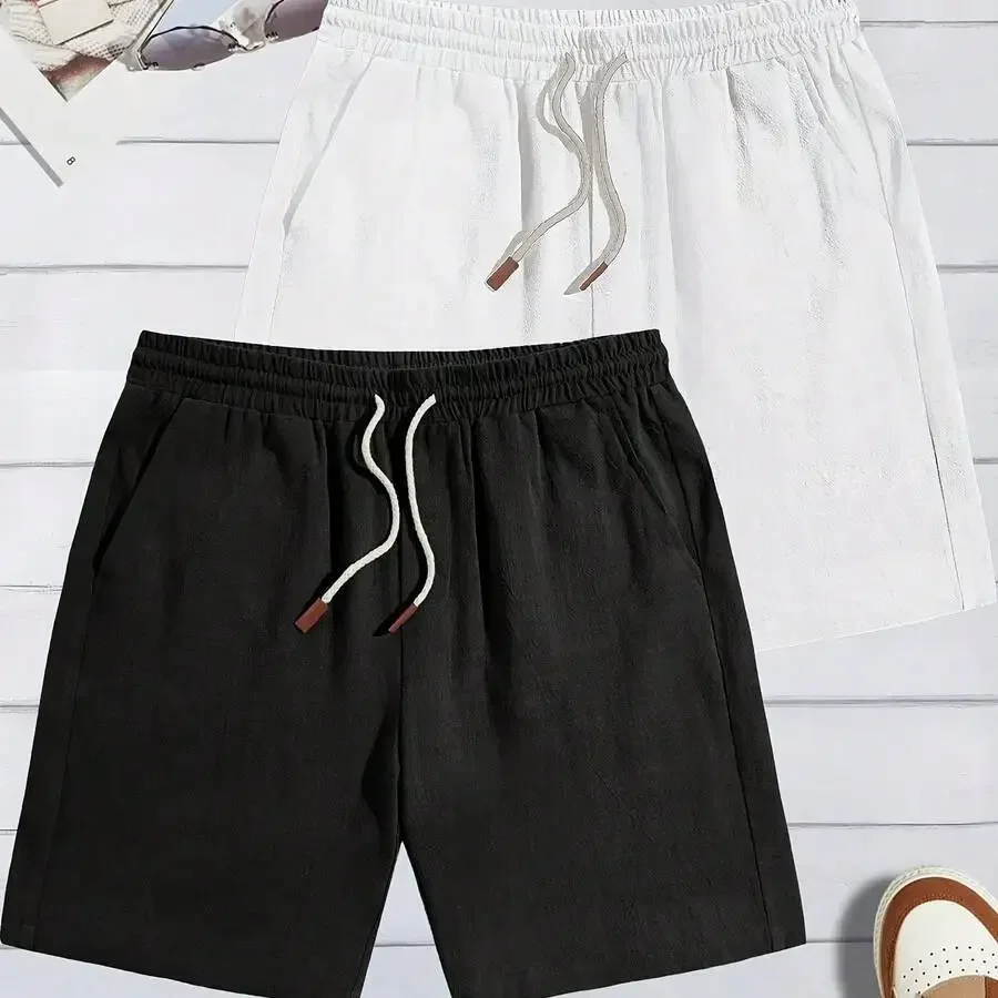 Mens Loose Fit Drawstring Knee-Length Casual Shorts For Beach Summer
Mens Loose Fit Drawstring Knee-Length Casual Shorts For Beach Summer