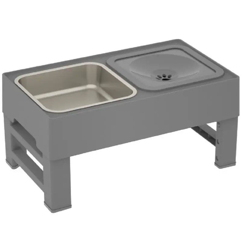 Регулируемая по высоте подставка для кормушки для кошек, складной столик для мисок из нержавеющей стали с противоскользящим дизайном C
Регулируемая по высоте подставка для кормушки для кошек, складной столик для мисок из нержавеющей стали с противоскользящим дизайном C