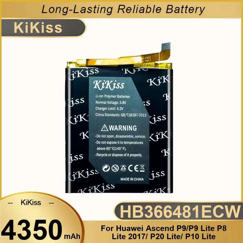 Mobile Phone Battery HB366481ECW 4350mAh For Huawei Ascend P9 Lite P8Lite 2017 P20Lite P10Lite For Honor 8 Lite 5C G9 Y6 II
Mobile Phone Battery HB366481ECW 4350mAh For Huawei Ascend P9 Lite P8Lite 2017 P20Lite P10Lite For Honor 8 Lite 5C G9 Y6 II