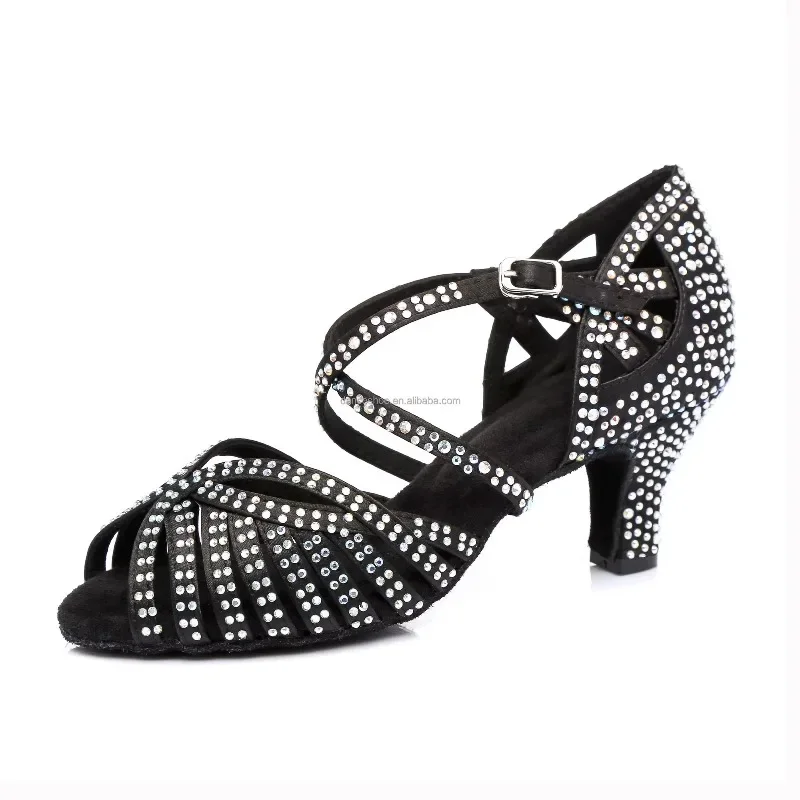 Adult Black Latin Shoes Women's Salsa Bachata Professional Standard Shoes
Adult Black Latin Shoes Women's Salsa Bachata Professional Standard Shoes
