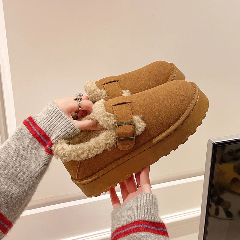 Winter Snow Boots Cotton Slippers Flat Bottom Student Footwear Easy Wear Comfortable Casual Metal Embellished Short Tube
Winter Snow Boots Cotton Slippers Flat Bottom Student Footwear Easy Wear Comfortable Casual Metal Embellished Short Tube