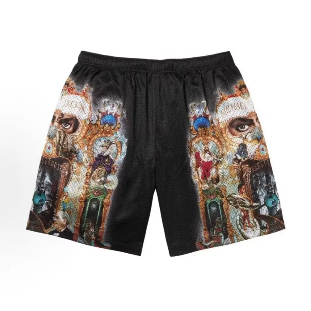 Vuu Sports Retro Michael Jackson Singer Abstract Print Collaborative Mesh Casual Five-Quarter Shorts Straight Leg Fit
Vuu Sports Retro Michael Jackson Singer Abstract Print Collaborative Mesh Casual Five-Quarter Shorts Straight Leg Fit