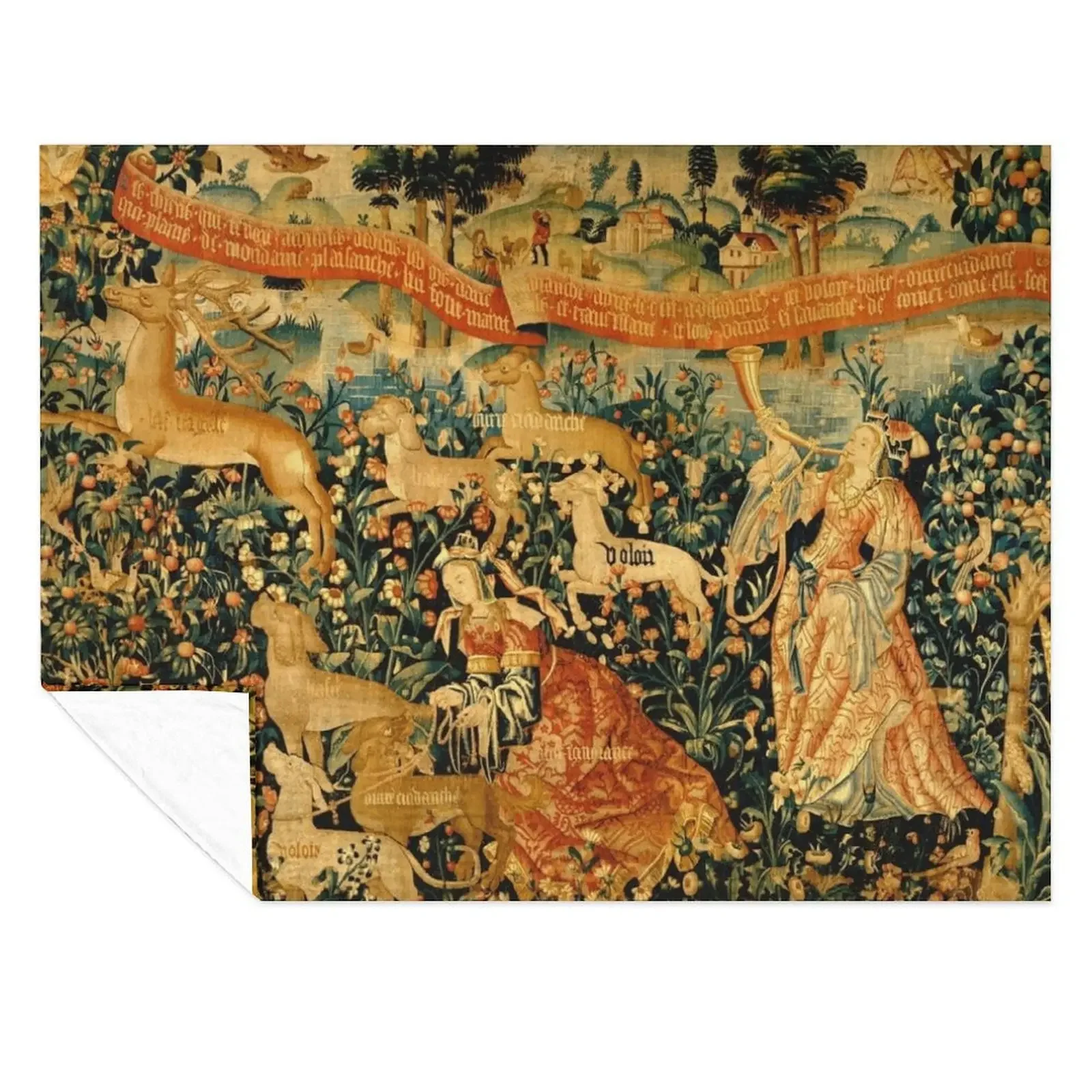 MEDIEVAL DEER HUNTING SCENE WITH LADIES AND DOGS Antique Tapestry Throw Blanket Luxury Polar Loose Summer Blankets
MEDIEVAL DEER HUNTING SCENE WITH LADIES AND DOGS Antique Tapestry Throw Blanket Luxury Polar Loose Summer Blankets
