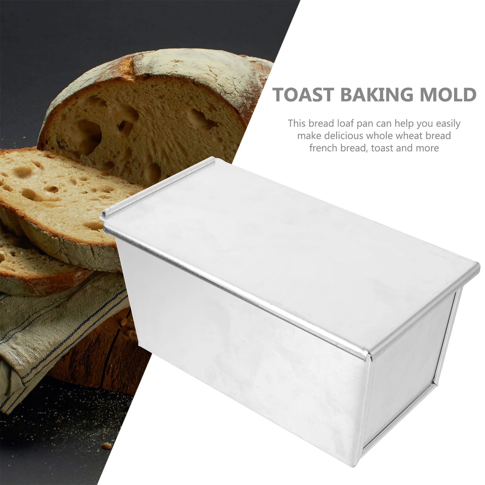 Bread Loaf Pan Metal Nonstick with Lid Baking Mold for Toast Large Capacity Heat Even Loaf Pan with Lid Bread Mold,
Bread Loaf Pan Metal Nonstick with Lid Baking Mold for Toast Large Capacity Heat Even Loaf Pan with Lid Bread Mold,