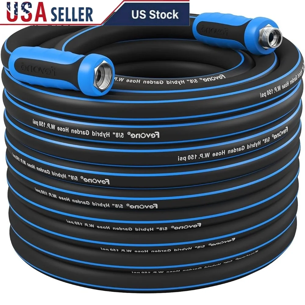 80ft Heavy Duty Kink Resistant Garden Hose Hybrid Polymer Water Hose 3/4" GHT Aluminum Connector Safe Drinking Water Use
80ft Heavy Duty Kink Resistant Garden Hose Hybrid Polymer Water Hose 3/4" GHT Aluminum Connector Safe Drinking Water Use