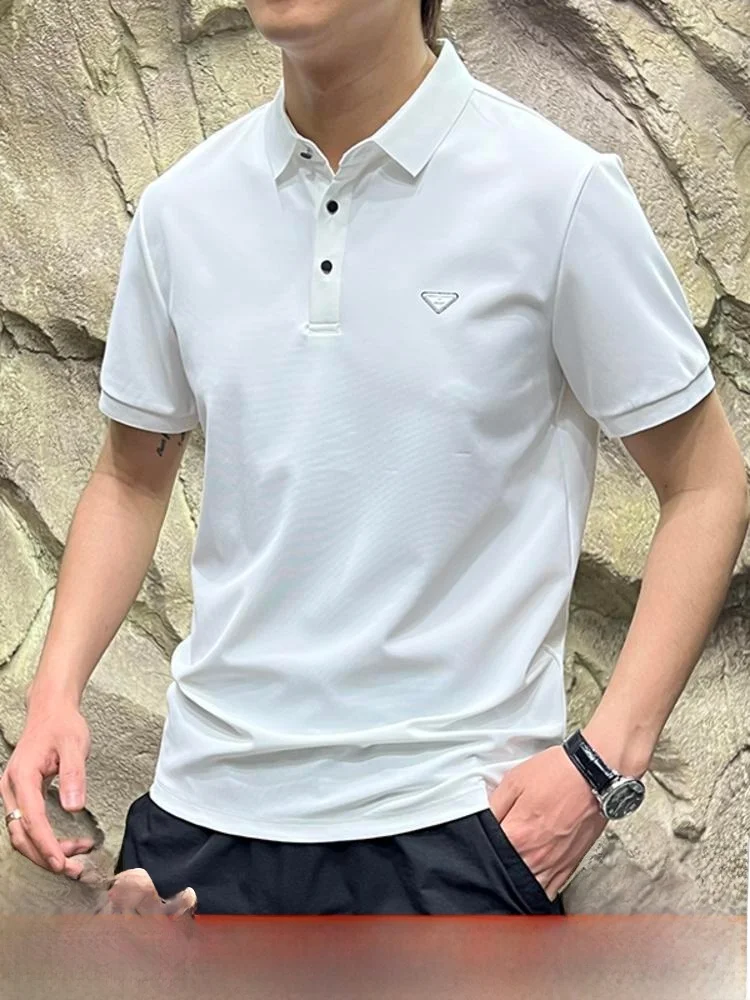 Ультра удобная мужская футболка из ледяной шелковой марли ort Sve irt Busin Casual Emed, летняя модная футболка из смеси хлопка
Ультра удобная мужская футболка из ледяной шелковой марли ort Sve irt Busin Casual Emed, летняя модная футболка из смеси хлопка