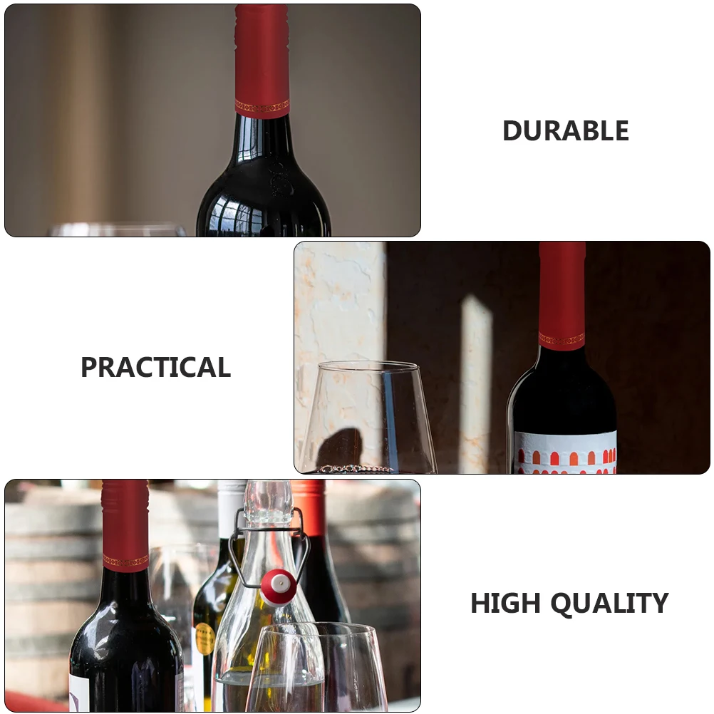150 Pcs PVC Bottle Sealing Film Heat Shrink Caps Red Decorative Tops for Bars Home Cellar Use Practical Storage
150 Pcs PVC Bottle Sealing Film Heat Shrink Caps Red Decorative Tops for Bars Home Cellar Use Practical Storage