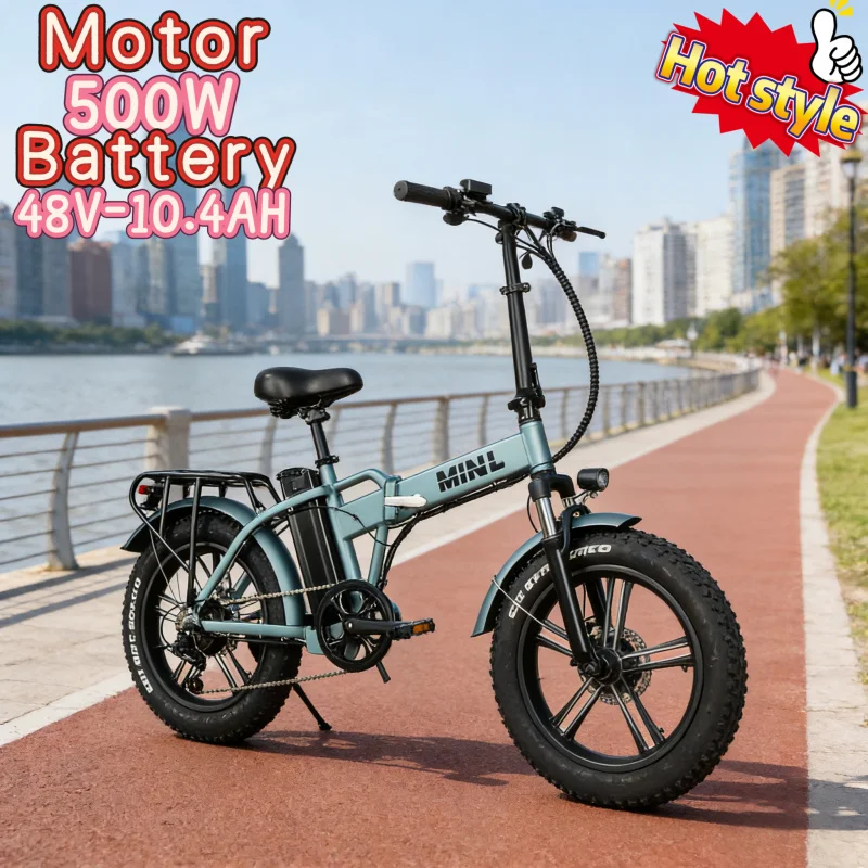 500W brushless motor urban mobility electric bicycle folding 20-inch fat tire E-Bike 48V10.4AH removable battery electric bicycl
500W brushless motor urban mobility electric bicycle folding 20-inch fat tire E-Bike 48V10.4AH removable battery electric bicycl