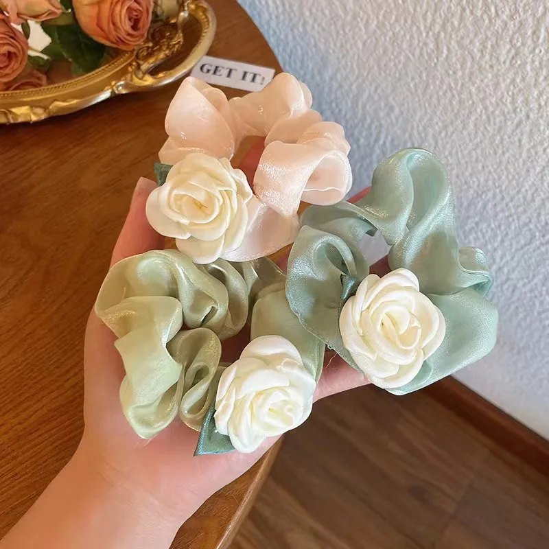 Fashionable and Elegant Camellia Large Intestine Loop, Sweet and Cute Headwear Women's Elastic Hair Bands Girl Hair Accessoires
Fashionable and Elegant Camellia Large Intestine Loop, Sweet and Cute Headwear Women's Elastic Hair Bands Girl Hair Accessoires