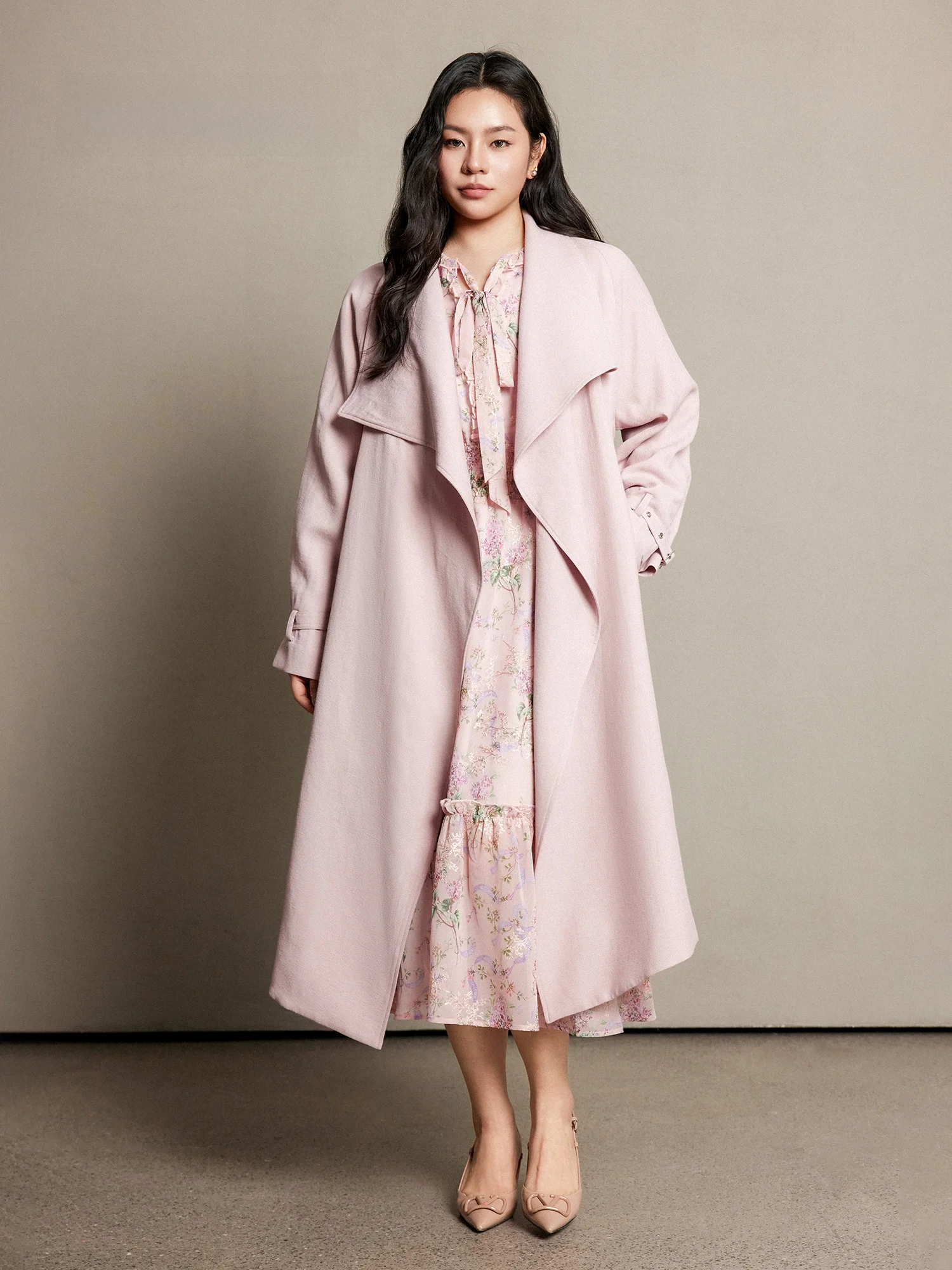 Plusmall Elegant Long Waist Belted Coat Jacket Women's Spring New Style Casual Loose Fit Pear Straight Body Type
Plusmall Elegant Long Waist Belted Coat Jacket Women's Spring New Style Casual Loose Fit Pear Straight Body Type