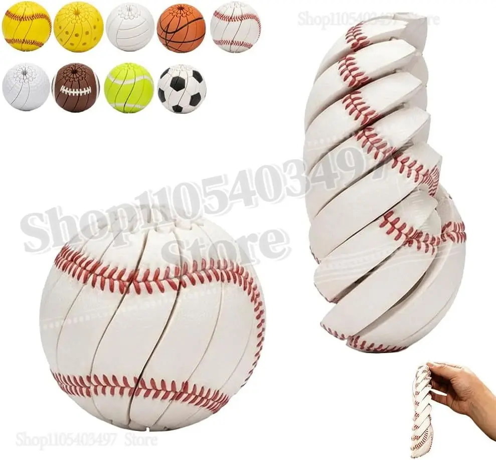 Baseball Fidget Ball Toy for Stress Relief,3D Printed Twist and Turn Sensory Desk Gadget,Party Favors Gift for Teens & Adults
Baseball Fidget Ball Toy for Stress Relief,3D Printed Twist and Turn Sensory Desk Gadget,Party Favors Gift for Teens & Adults