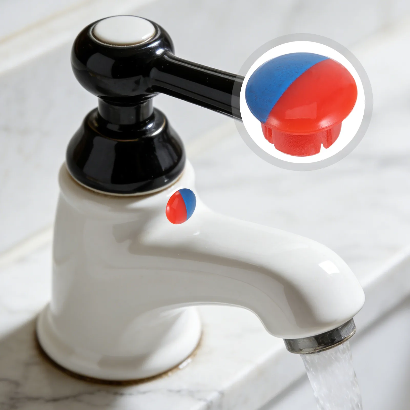 40Pcs Water Faucet Decorative Covers Clear Hot Cold Indicator Caps Plastic Replacement Handle Knob Fits 6.7mm Hole Diameter
40Pcs Water Faucet Decorative Covers Clear Hot Cold Indicator Caps Plastic Replacement Handle Knob Fits 6.7mm Hole Diameter