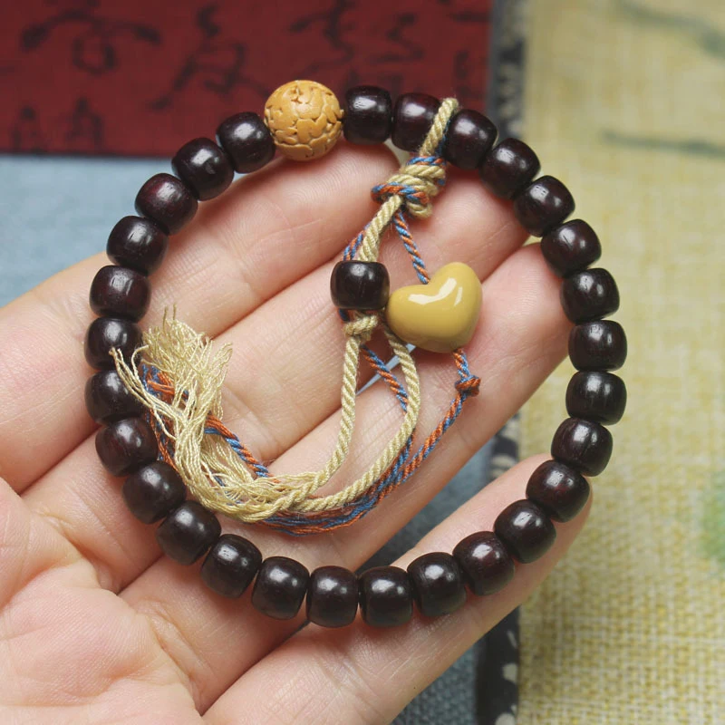 Blood Sandalwood Apple 7mm Bracelet, Diamond Heart Buddha Bead Jewelry, Women's Simple DIY Hand Accessory
Blood Sandalwood Apple 7mm Bracelet, Diamond Heart Buddha Bead Jewelry, Women's Simple DIY Hand Accessory