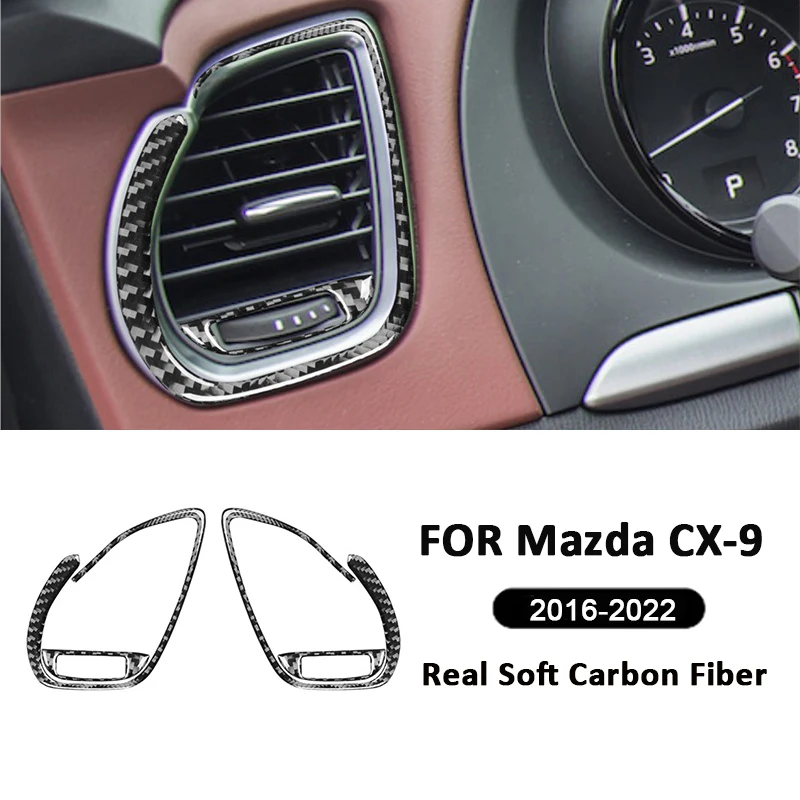 For Mazda CX-9 2016-2022 Carbon Fiber Car Center Instrument Panel Left Right Air Outlet Trim Frame Interior Decoration Sticker
For Mazda CX-9 2016-2022 Carbon Fiber Car Center Instrument Panel Left Right Air Outlet Trim Frame Interior Decoration Sticker