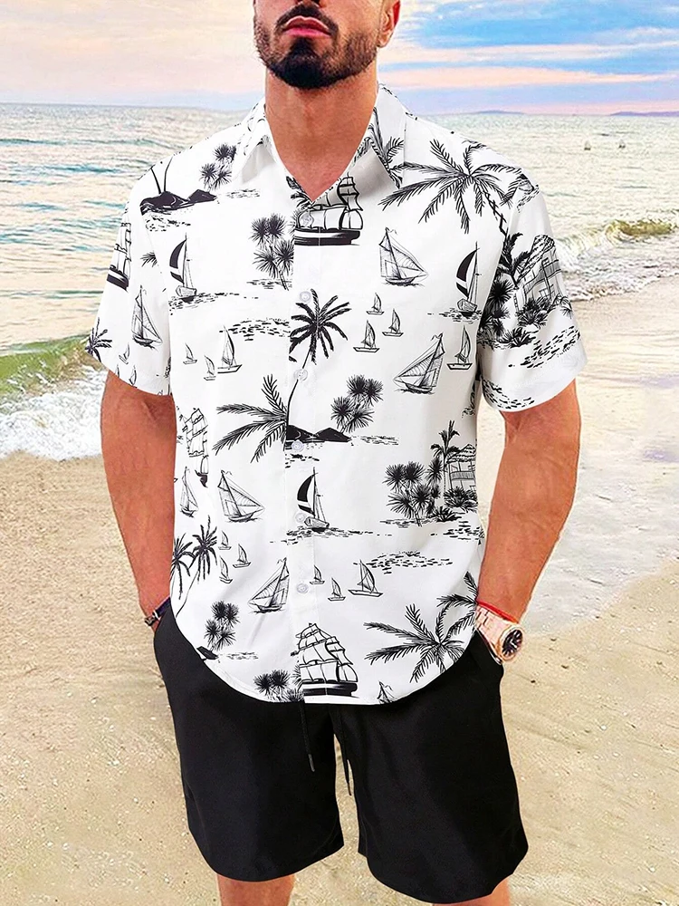 Hawaiian Shirt Sets Funny 3D Coconut Tree Print Pattern Shirt +Shorts 2-Piece Stylish Casual Sun Beach Holiday Shirt Outfit Suit
Hawaiian Shirt Sets Funny 3D Coconut Tree Print Pattern Shirt +Shorts 2-Piece Stylish Casual Sun Beach Holiday Shirt Outfit Suit