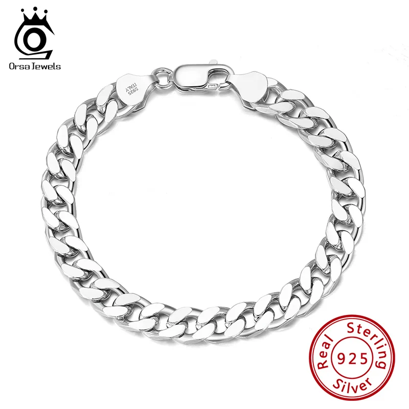 ORSA JEWELS Solid 925 Sterling Silver Italian 3.6mm 5mm 7mm Diamond-Cut Cuban Link Chain Bracelet for Women Men 7”, 8", 9" SB104
ORSA JEWELS Solid 925 Sterling Silver Italian 3.6mm 5mm 7mm Diamond-Cut Cuban Link Chain Bracelet for Women Men 7”, 8", 9" SB104