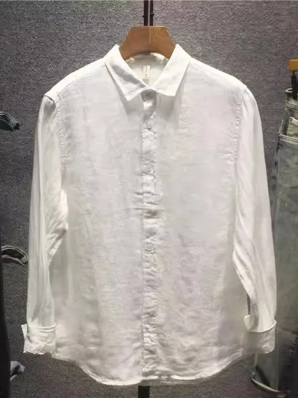 Белый хлопок и лен Long Sve irt, мужская летняя ленивая рубашка свободного покроя, легкая льняная куртка, дышащая однотонная
Белый хлопок и лен Long Sve irt, мужская летняя ленивая рубашка свободного покроя, легкая льняная куртка, дышащая однотонная