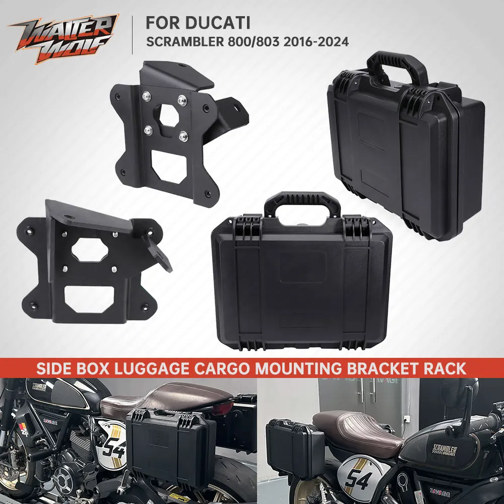 2015-2024 For Ducati Scrambler 800/803 Cafe Racer Side Boxes Bracket Rack Side Case Storage Box Cargo Holder Full Throttle
2015-2024 For Ducati Scrambler 800/803 Cafe Racer Side Boxes Bracket Rack Side Case Storage Box Cargo Holder Full Throttle