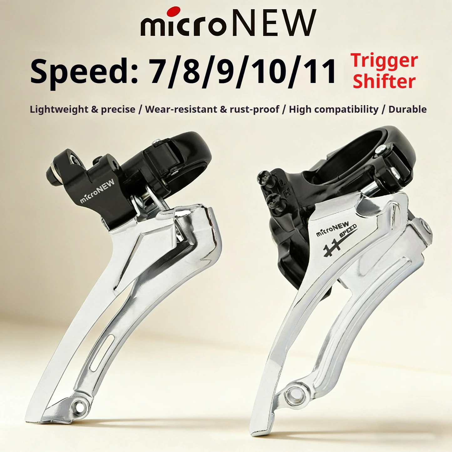 MTB Front Derailleur 7/8/9/10/11 Speed 3x30 Speed Down Pull Road Bike Front Derailleur
MTB Front Derailleur 7/8/9/10/11 Speed 3x30 Speed Down Pull Road Bike Front Derailleur