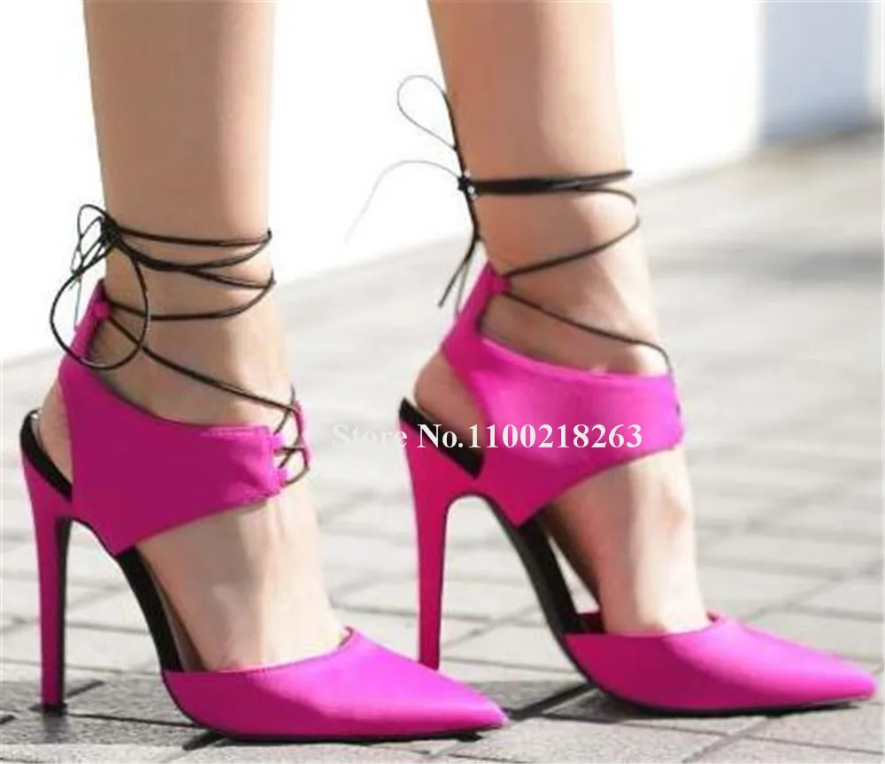 Western Fashion Pink Suede Thin Heel Pumps Pointed Toe Cut-out Lace-up Stiletto Heel Dress Shoes Club Dress Heels Big Size
Western Fashion Pink Suede Thin Heel Pumps Pointed Toe Cut-out Lace-up Stiletto Heel Dress Shoes Club Dress Heels Big Size