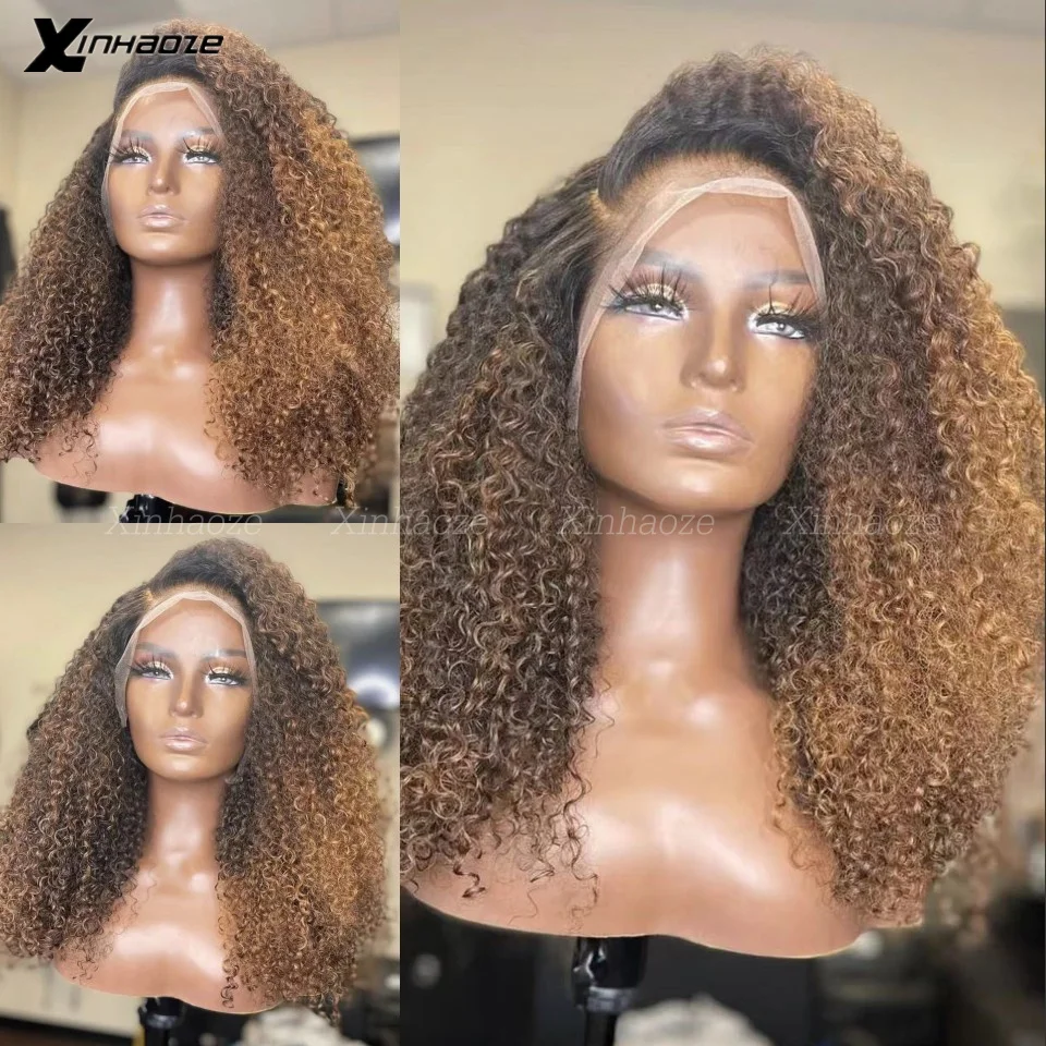 Ombre Brown Colored Afro Kinky Curly Wig 13x6 HD Lace Front Wig Glueless Brazilian Human Hair 5x5 Silk Top Wigs For Black Women
Ombre Brown Colored Afro Kinky Curly Wig 13x6 HD Lace Front Wig Glueless Brazilian Human Hair 5x5 Silk Top Wigs For Black Women